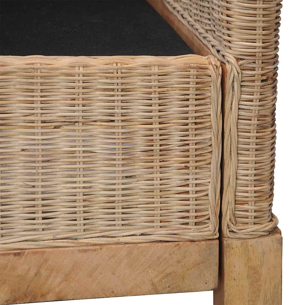 2-dijelni set sofa od prirodnog ratana s jastucima