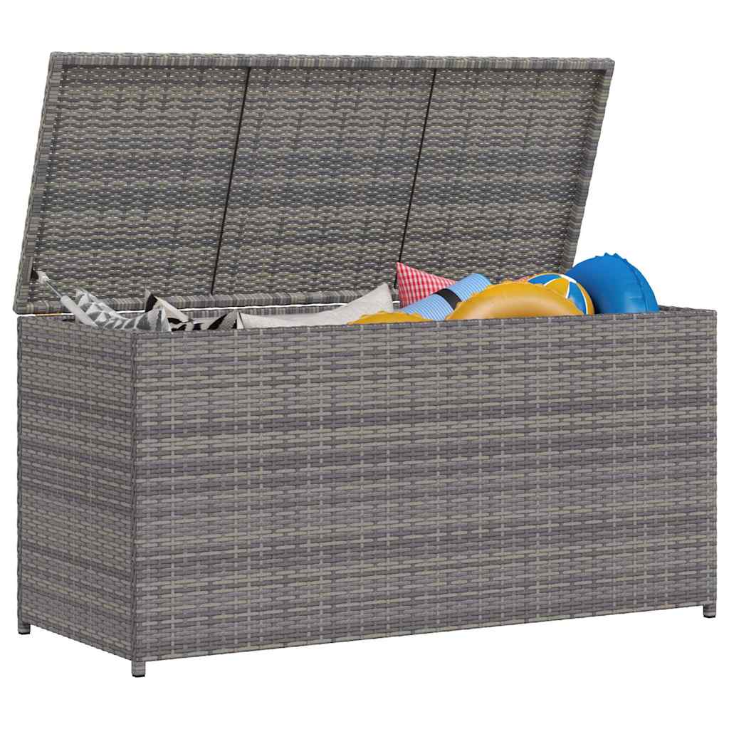 Vrtna kutija za pohranu siva 120 x 50 x 60 cm od poliratana