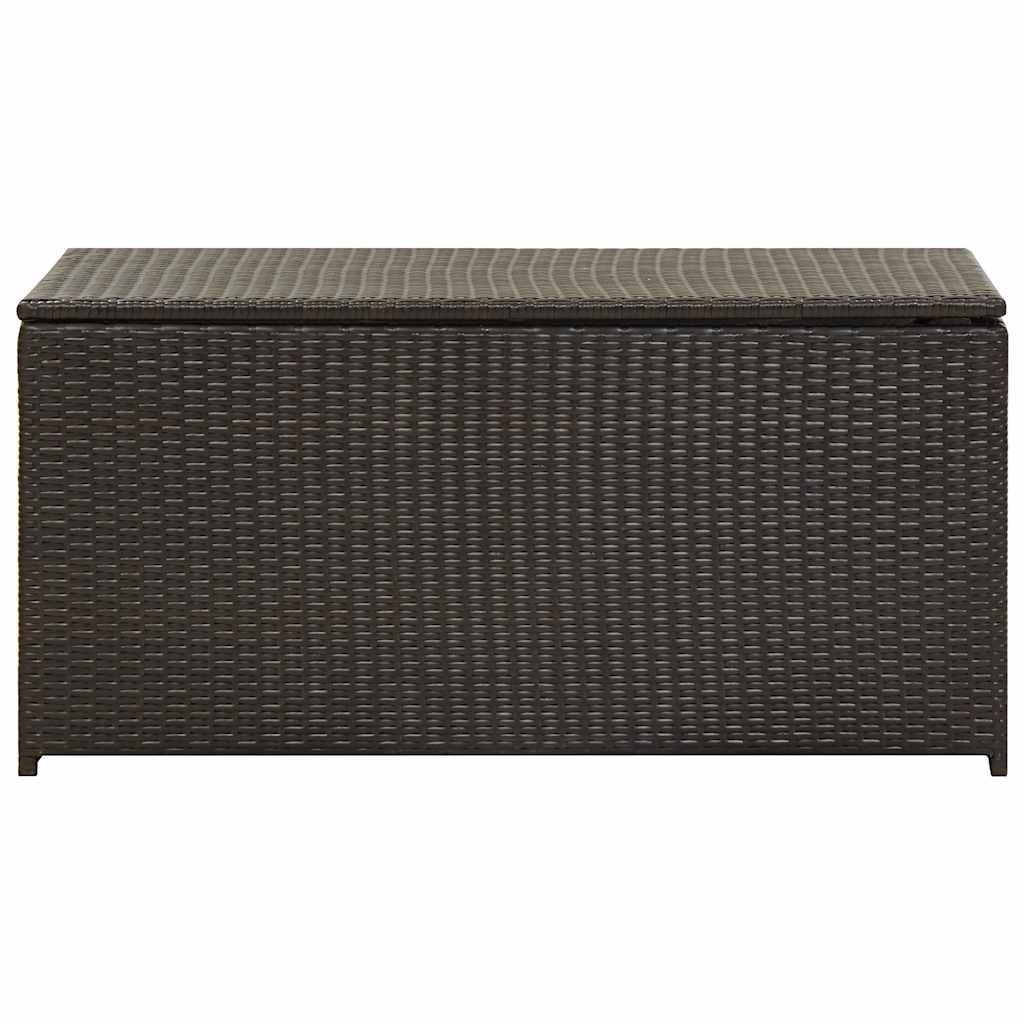 Vrtna kutija za pohranu od poliratana 100 x 50 x 50 cm smeđa