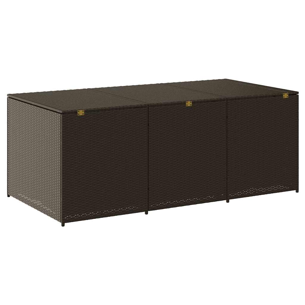 Vrtna kutija za pohranu od poliratana 180 x 90 x 70 cm smeđa