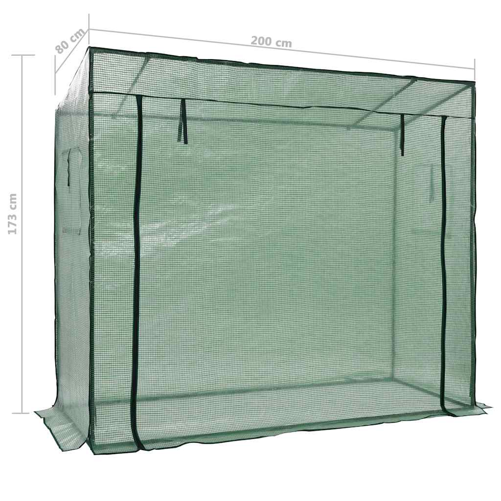 Staklenik 200 x 80 x 173 cm