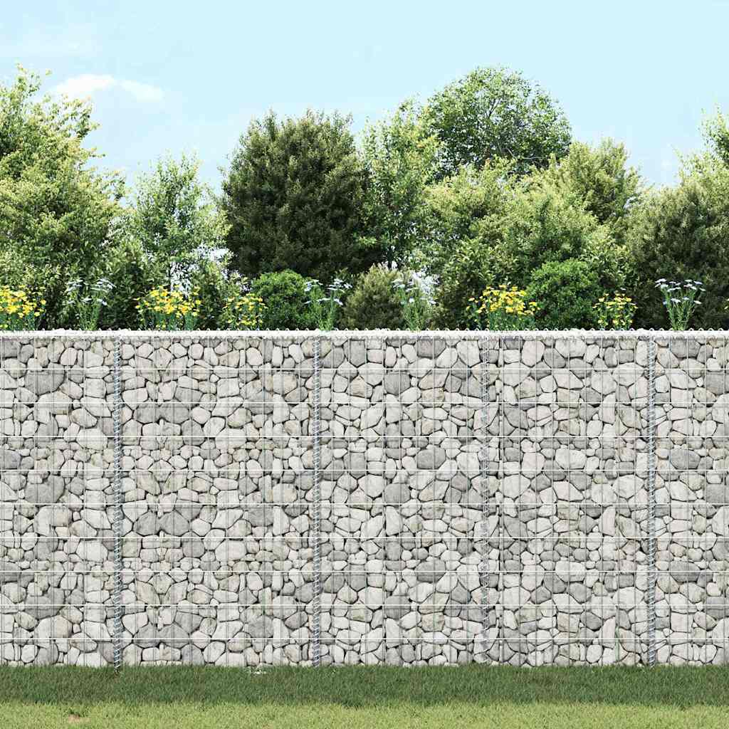 Trapezna gabionska gredica od pocinčanog čelika 100x20x100 cm