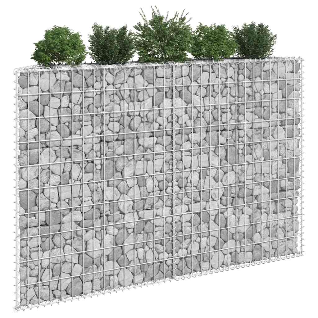 Trapezna gabionska gredica od pocinčanog čelika 150x20x100 cm