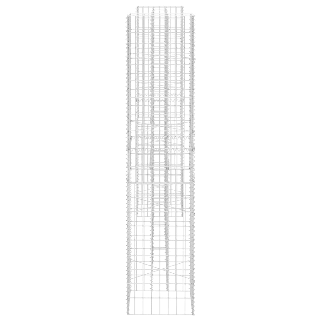 Gabionska sadilica u H-obliku od čelične žice 260 x 40 x 200 cm