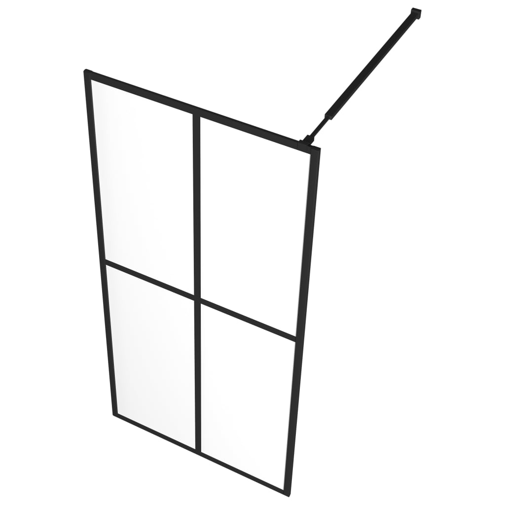 Pregrada za tuširanje od prozirnog kaljenog stakla 100 x 195 cm
