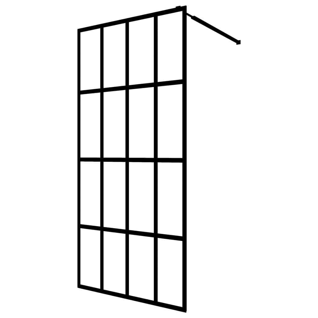 Pregrada za tuširanje od mutnog kaljenog stakla 140 x 195 cm