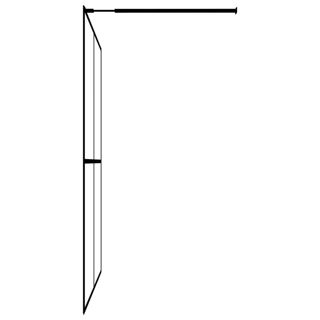 Pregrada za tuširanje od mutnog kaljenog stakla 90 x 195 cm