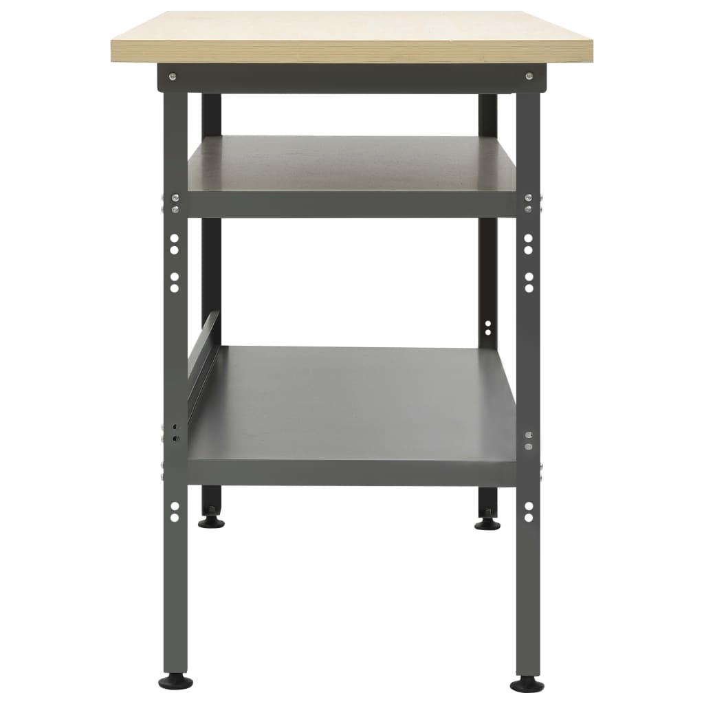 Radni stol sivi 120 x 60 x 85 cm čelični