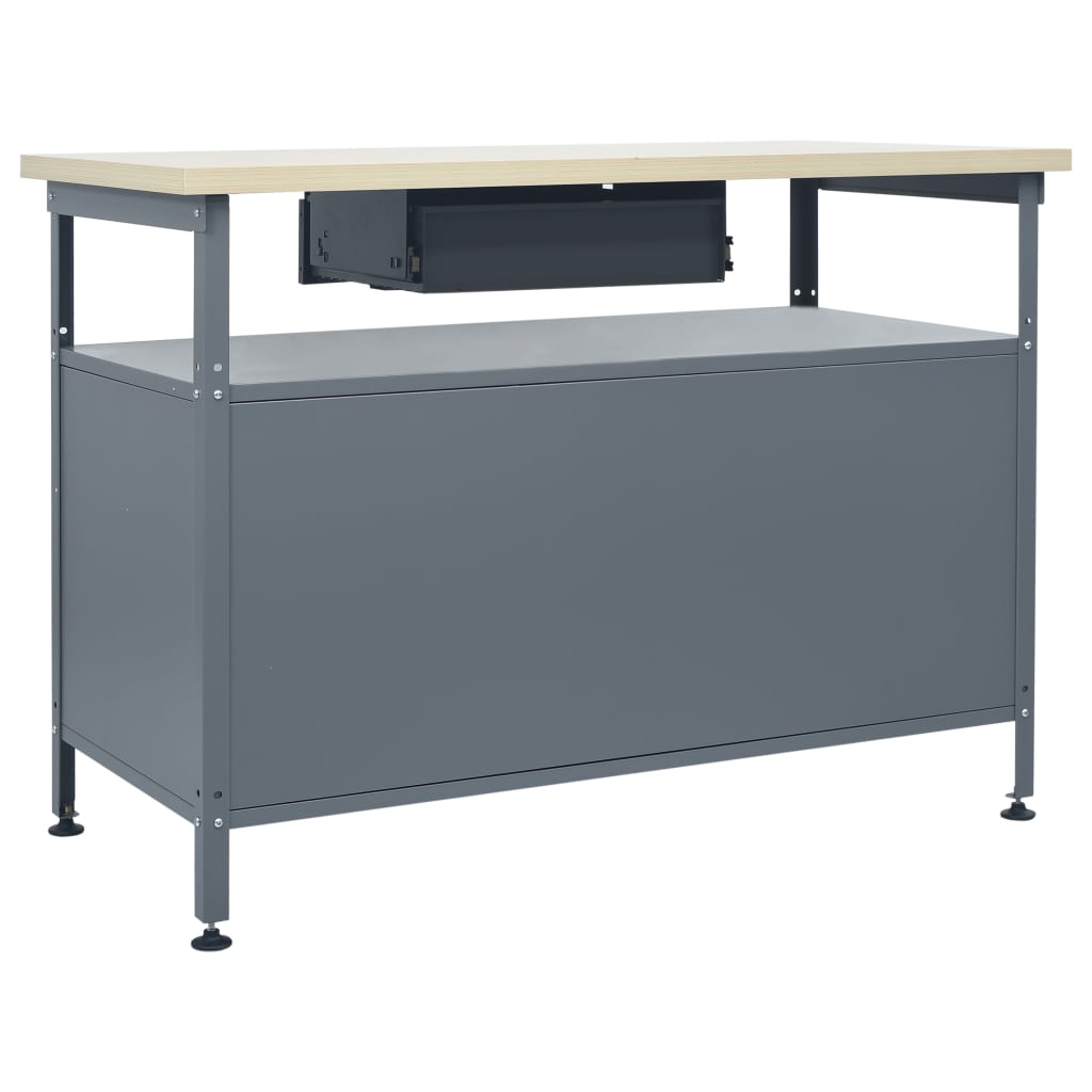 Radni stol crni 120 x 60 x 85 cm čelični