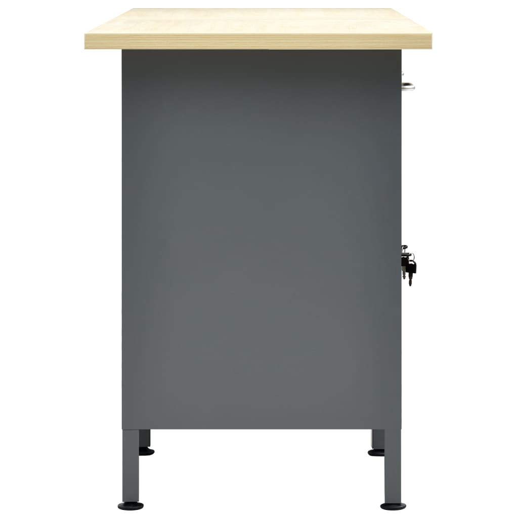 Radni stol crni 160 x 60 x 85 cm čelični