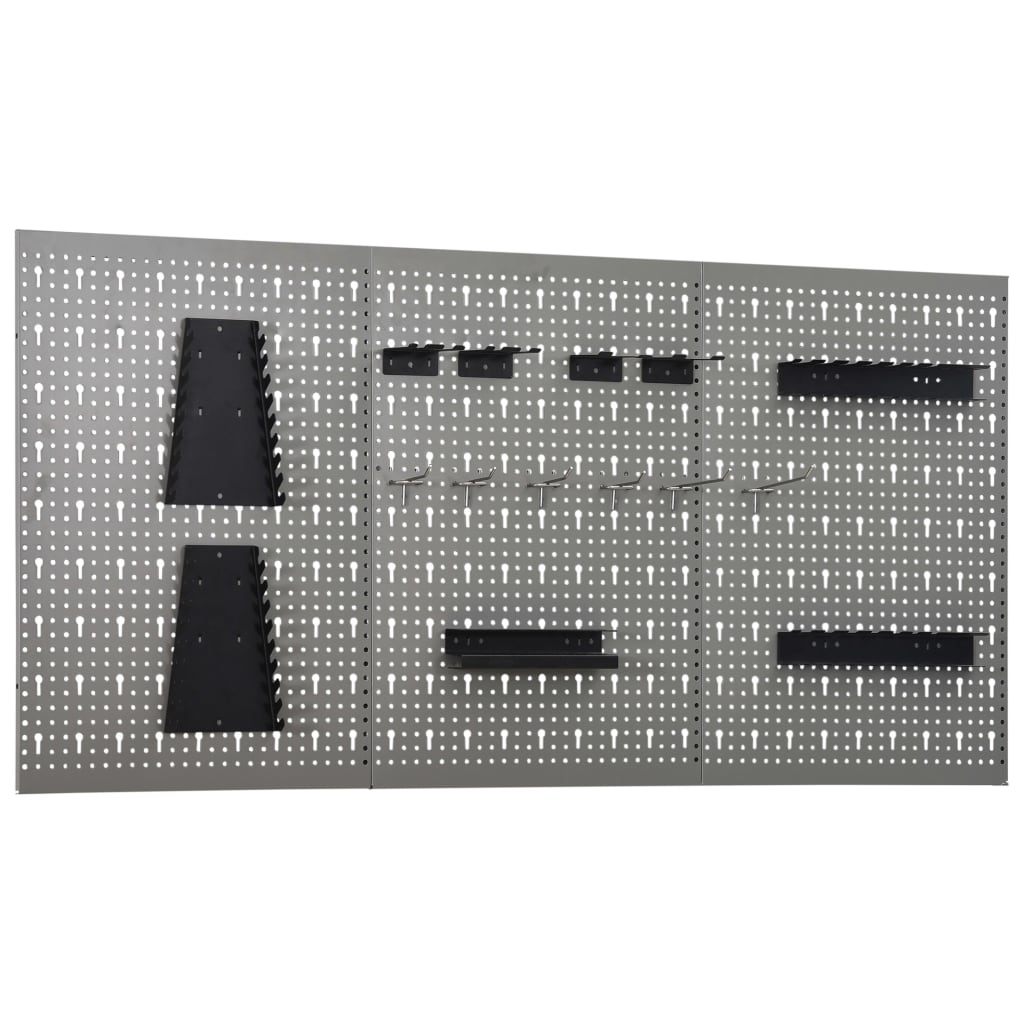 Zidne ploče za alat 3 kom 40 x 58 cm čelične