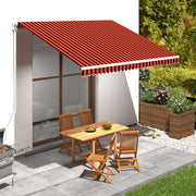 Platno za tendu narančasto-smeđe 4 x 3 m