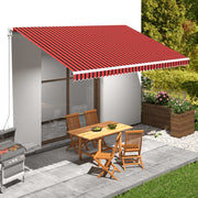 Platno za tendu narančasto-smeđe 5 x 3 m