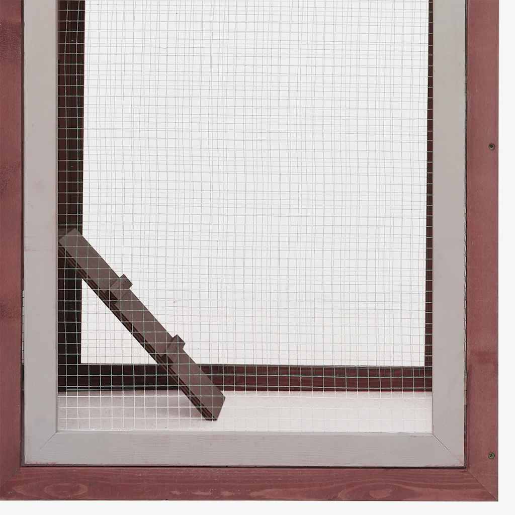 Kavez za kokoši smeđi 170x81x110 cm masivna borovina i jelovina