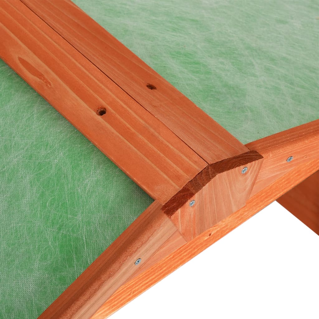 Garaža za robotsku kosilicu 72 x 87 x 50 cm od masivne jelovine