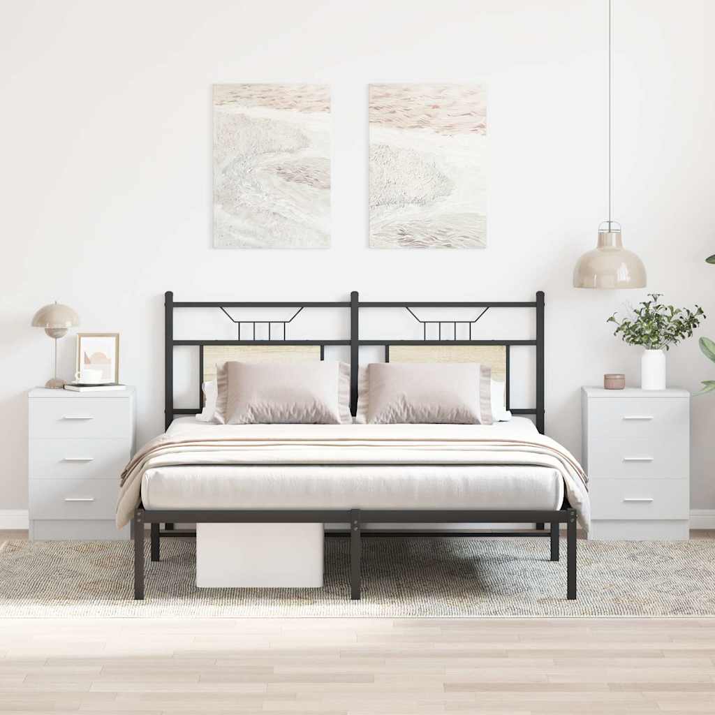 Noćni ormarići 2 kom bijeli 38 x 35 x 56 cm konstruirano drvo