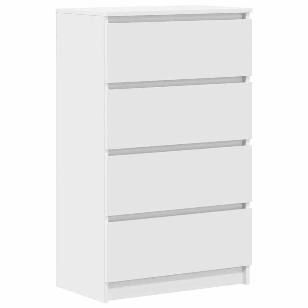 Komoda bijela 60 x 35 x 98,5 cm od konstruiranog drva