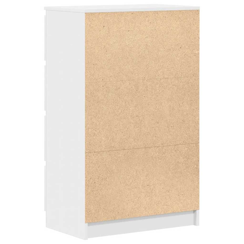 Komoda bijela 60 x 35 x 98,5 cm od konstruiranog drva