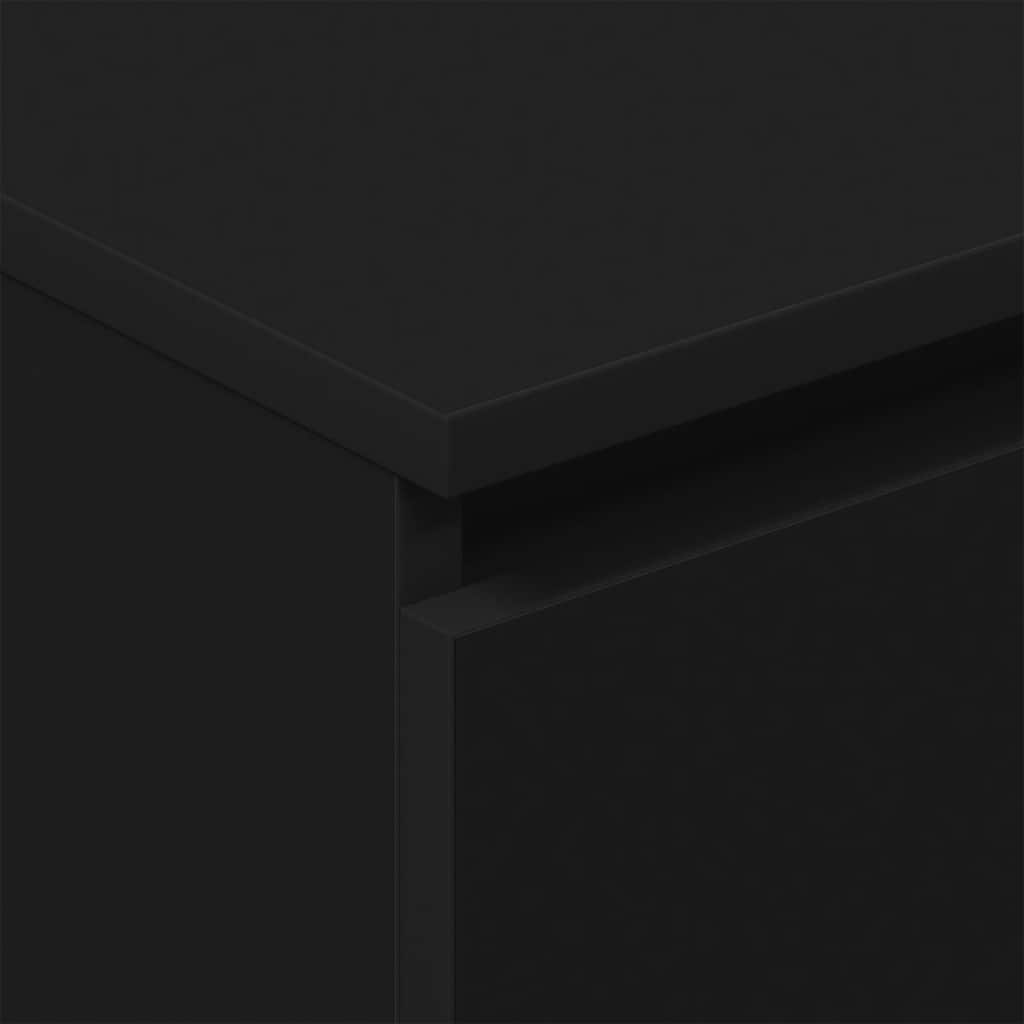 Komoda crna 60 x 35 x 98,5 cm od konstruiranog drva