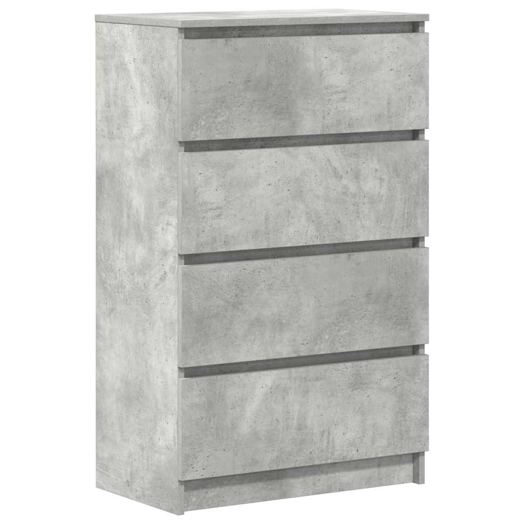 Komoda siva boja betona 60 x 35 x 98,5 cm od konstruiranog drva