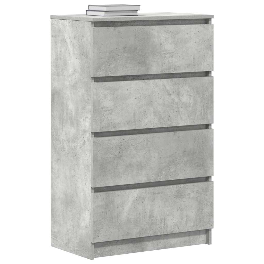 Komoda siva boja betona 60 x 35 x 98,5 cm od konstruiranog drva