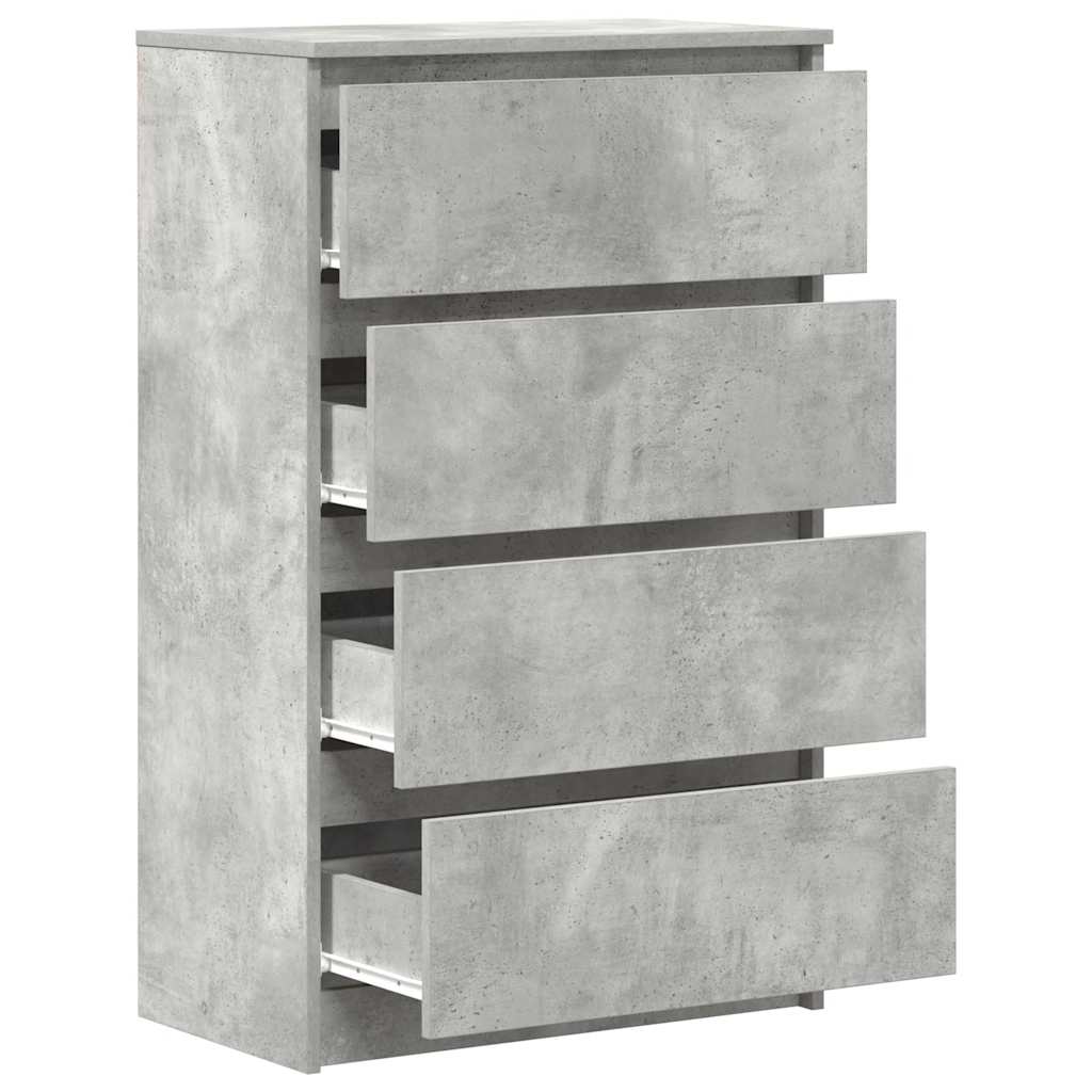 Komoda siva boja betona 60 x 35 x 98,5 cm od konstruiranog drva