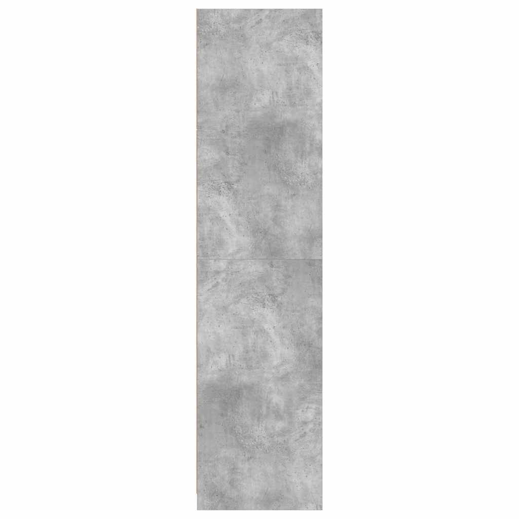 Ormar siva boja betona 100 x 50 x 200 cm od konstruiranog drva