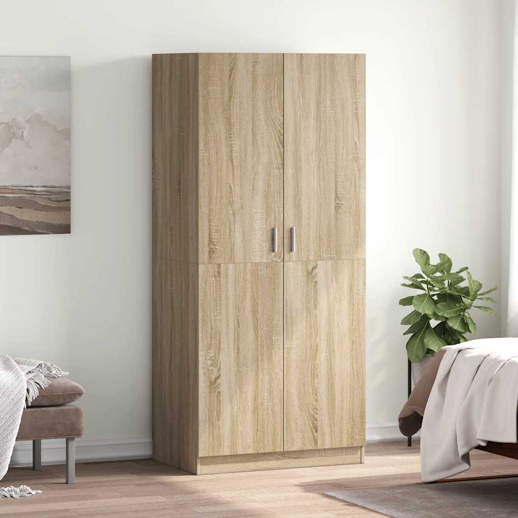 Ormar boja hrasta sonome 80 x 52 x 180 cm od konstruiranog drva