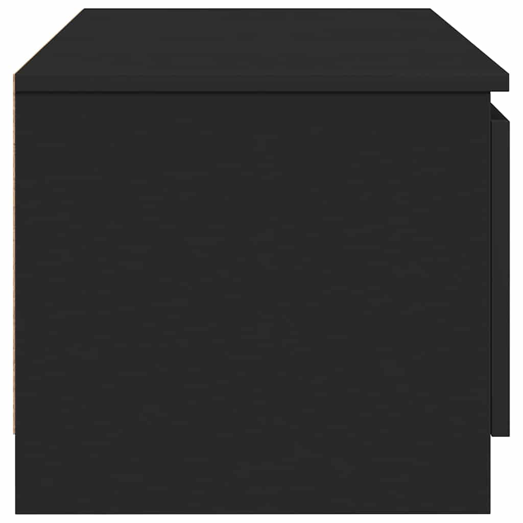 TV ormarić crni 140 x 40 x 35,5 cm od konstruiranog drva