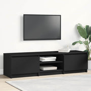 TV ormarić crni 140 x 40 x 35,5 cm od konstruiranog drva