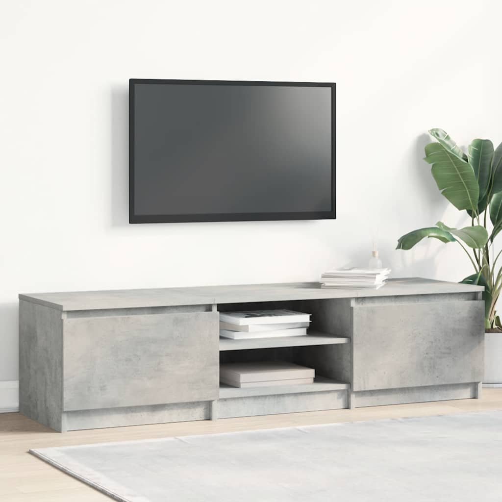 TV ormarić boja betona 140 x 40 x 35,5 cm konstruirano drvo