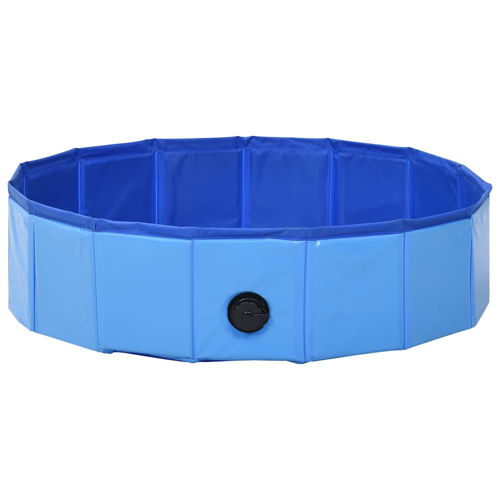Sklopivi bazen za pse plavi 80 x 20 cm PVC
