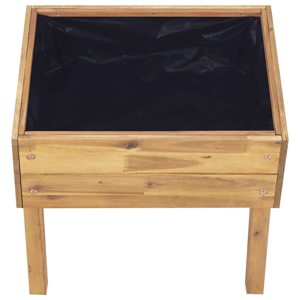 Povišena vrtna sadilica 50x40x45 cm od masivnog bagremovog drva