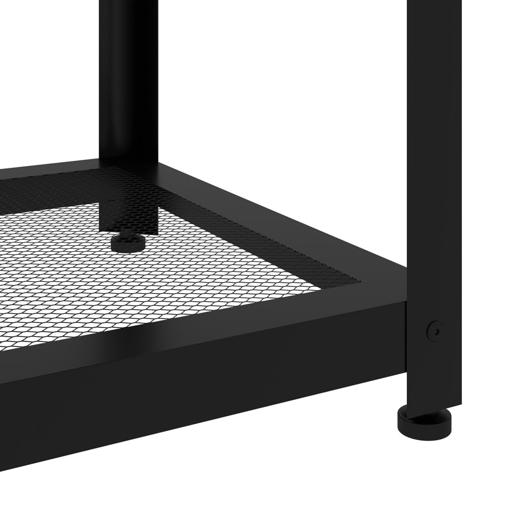 Stolić za kavu sivo-crni 90x45x45 cm MDF i željezo