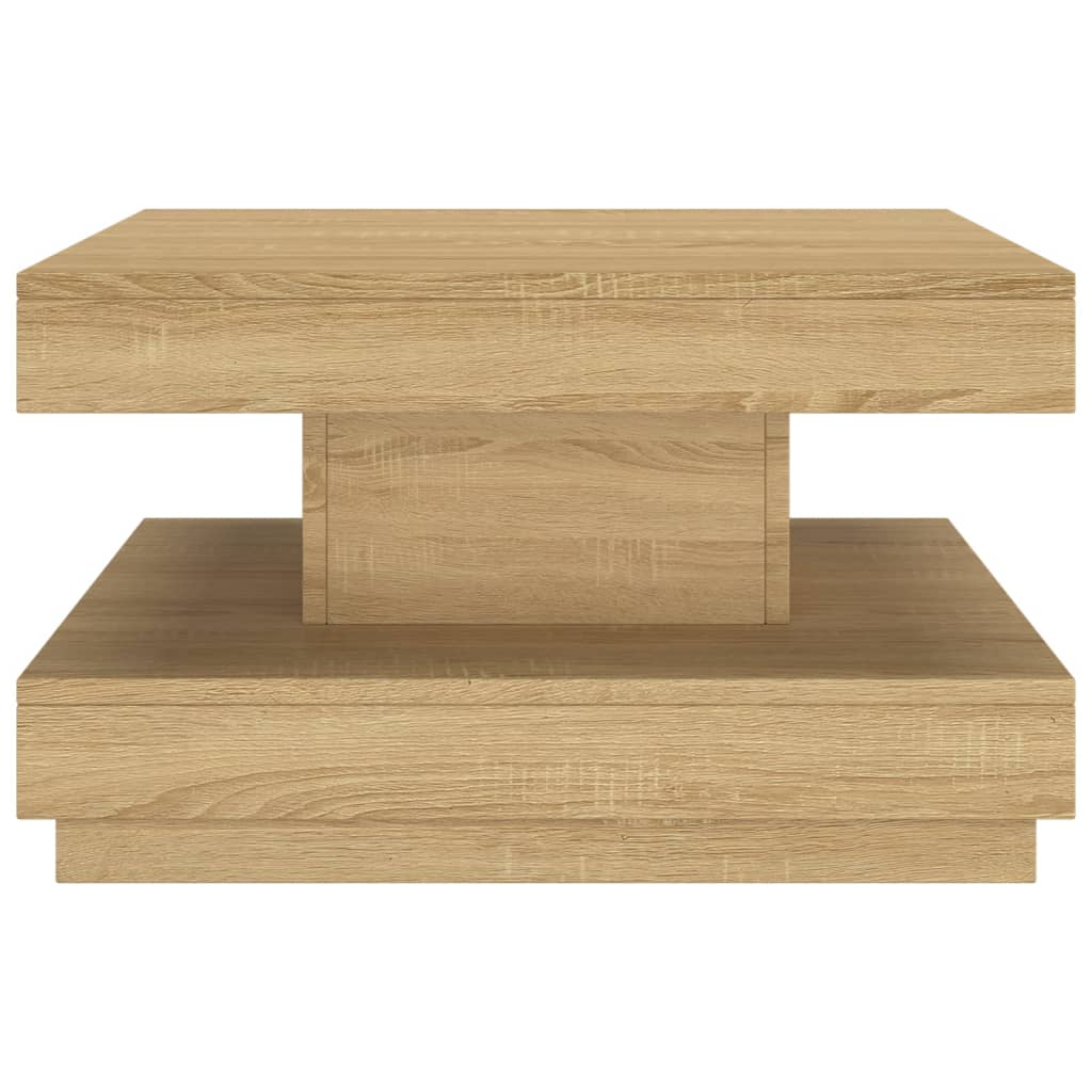 Stolić za kavu svjetlosmeđi 60 x 60 x 35 cm MDF