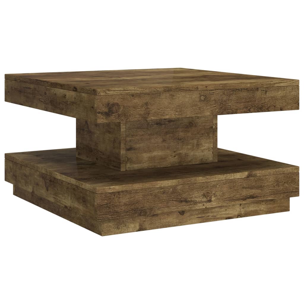 Stolić za kavu tamnosmeđi 60 x 60 x 35 cm MDF