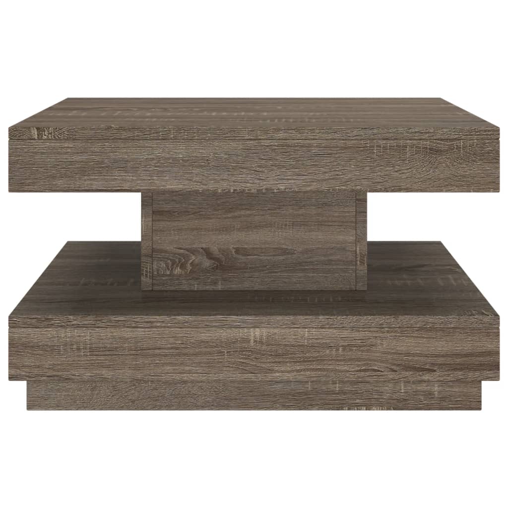 Stolić za kavu sivi 60 x 60 x 35 cm MDF
