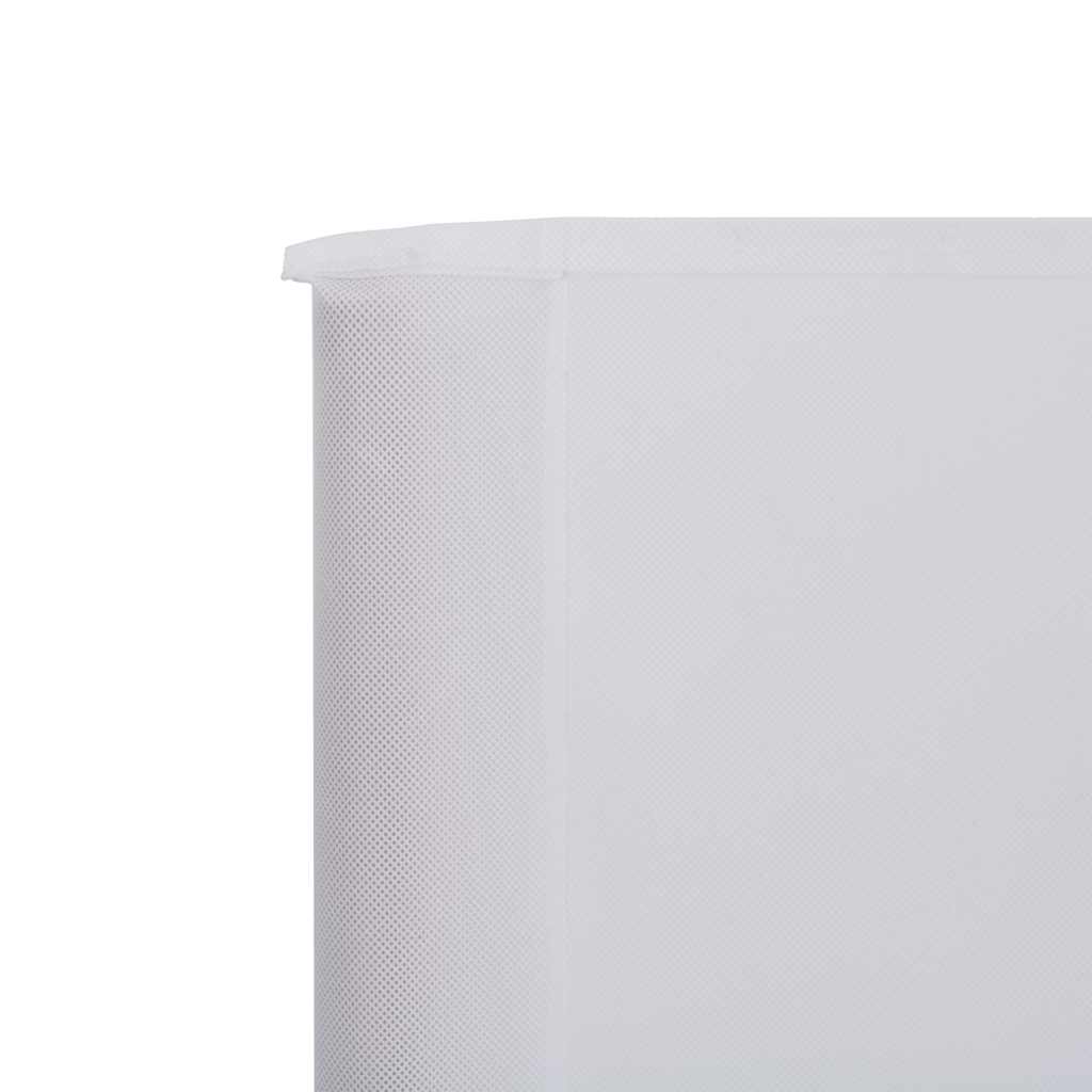 Vjetrobran s 5 panela od tkanine 600 x 160 cm pješčano bijeli
