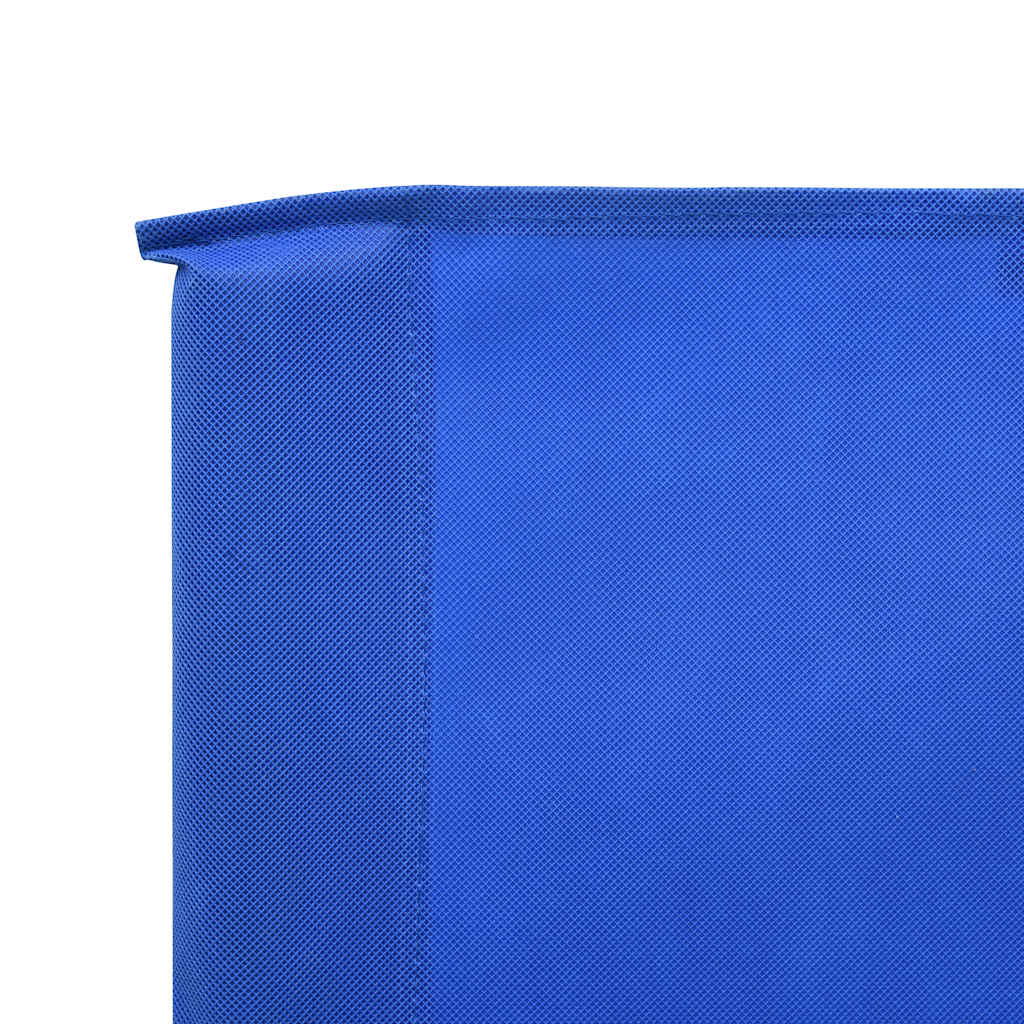 Vjetrobran sa 6 panela od tkanine 800 x 120 cm azurno plavi