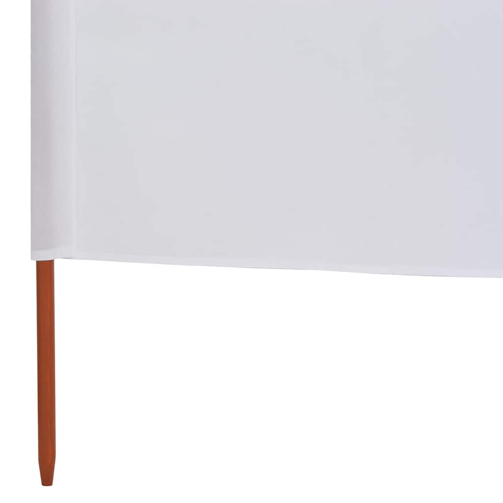 Vjetrobran s 9 panela od tkanine 1200 x 120 cm pješčano bijeli