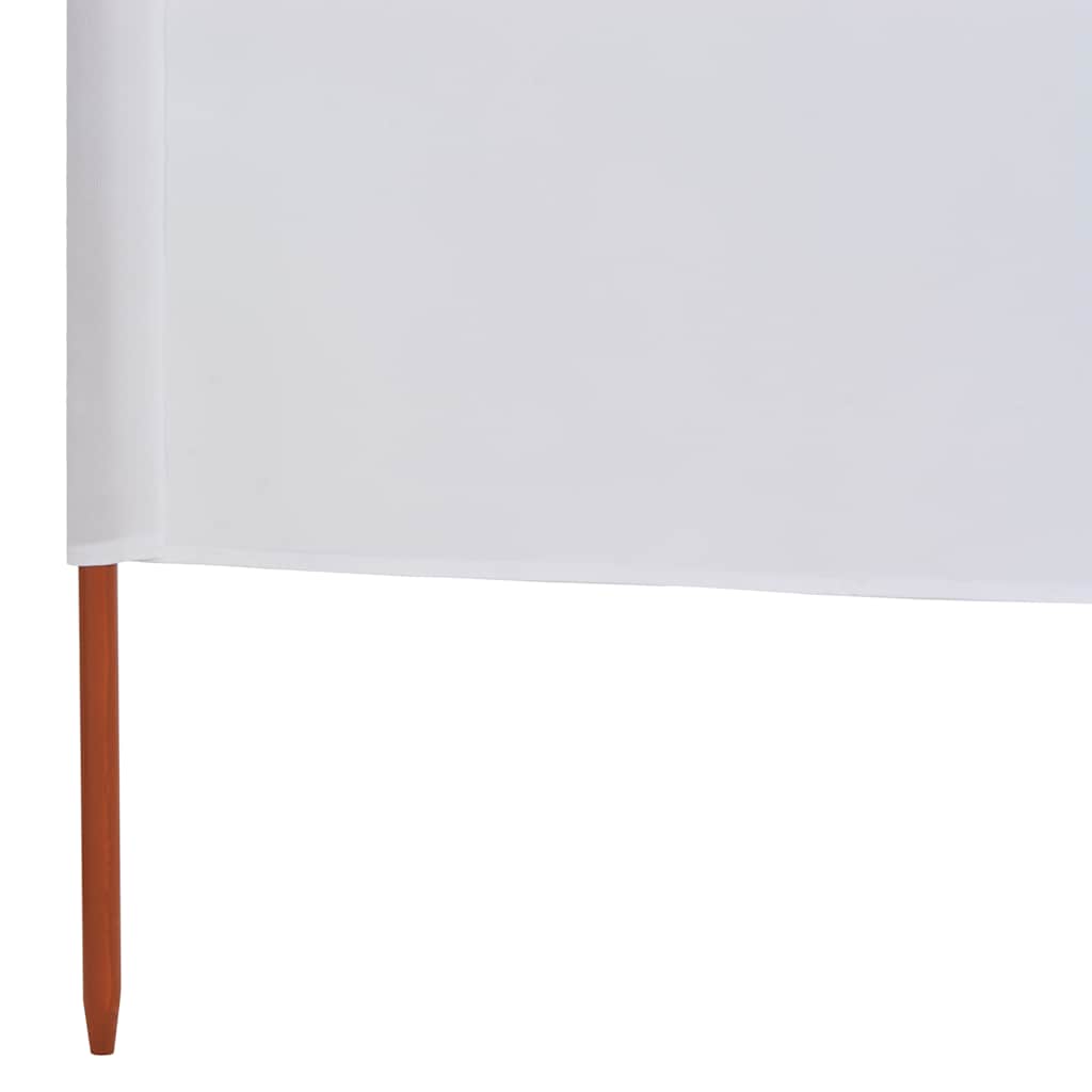 Vjetrobran s 9 panela od tkanine 1200 x 160 cm pješčano bijeli