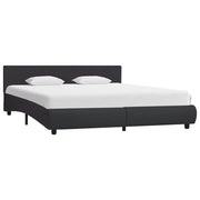 Okvir za krevet od umjetne kože s LED svjetlom crni 160x200 cm