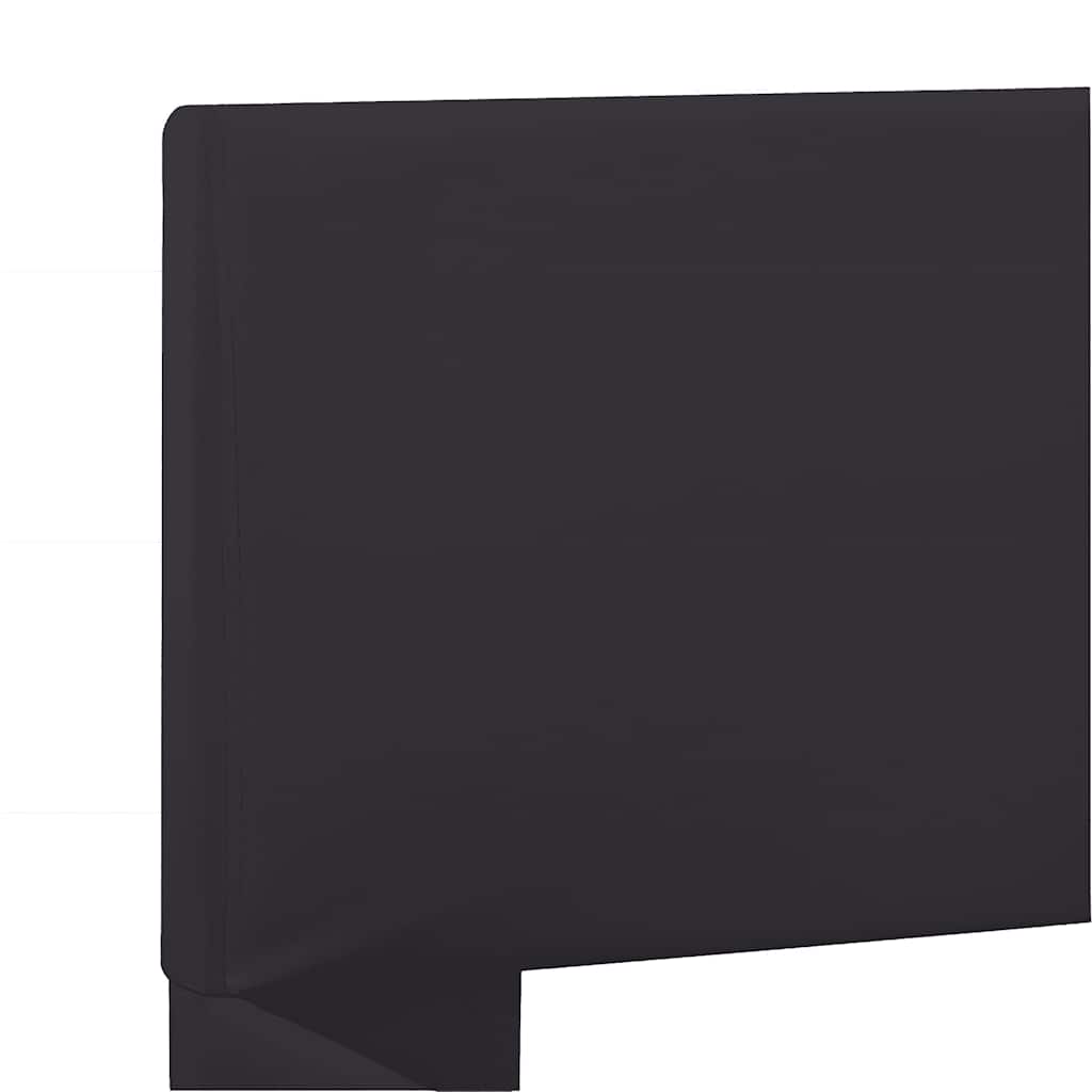 Okvir za krevet od umjetne kože s LED svjetlom crni 160x200 cm