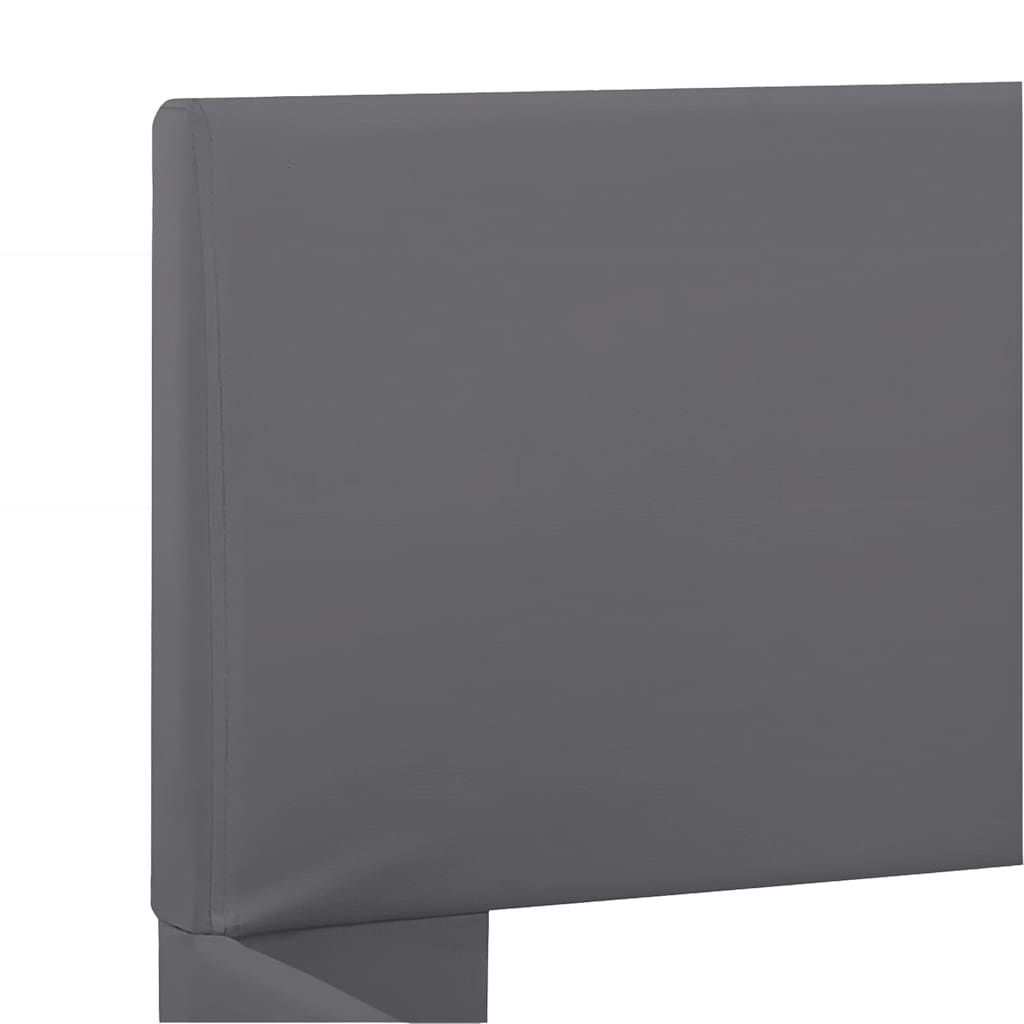 Okvir za krevet od umjetne kože s LED svjetlom sivi 180x200 cm