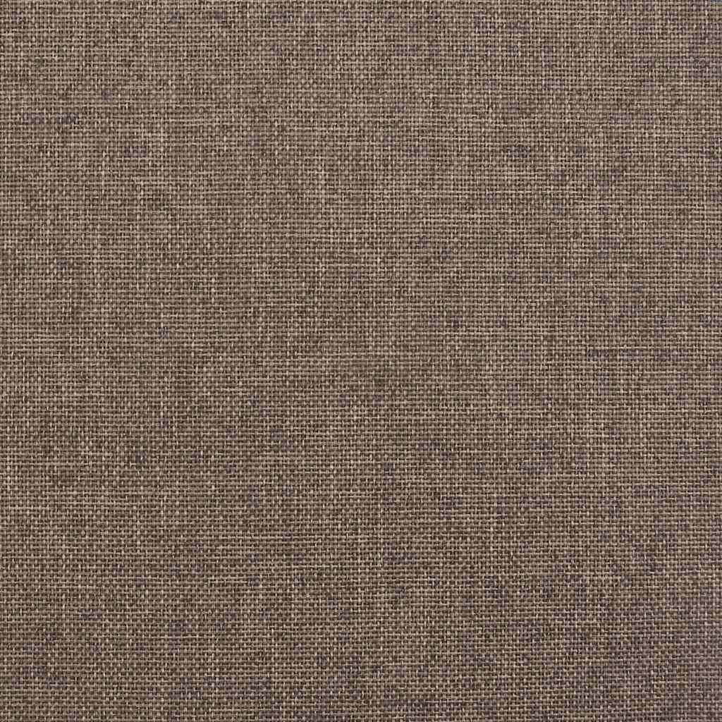 Hidraulični okvir za krevet od tkanine smeđe-sivi 90 x 200 cm