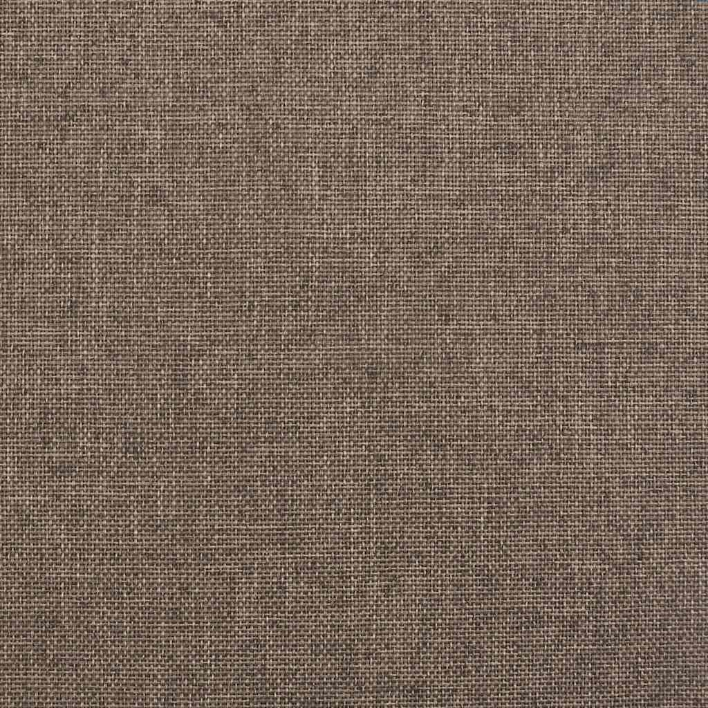 Hidraulični okvir za krevet od tkanine smeđe-sivi 180 x 200 cm