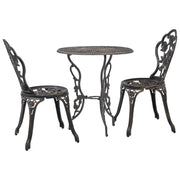 3-dijelni bistro set od lijevanog aluminija