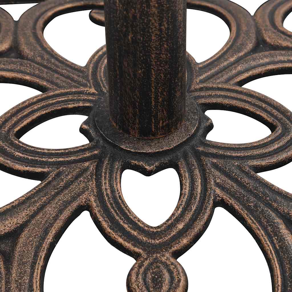 Stalak za suncobran brončani 12 kg 49 cm od lijevanog željeza