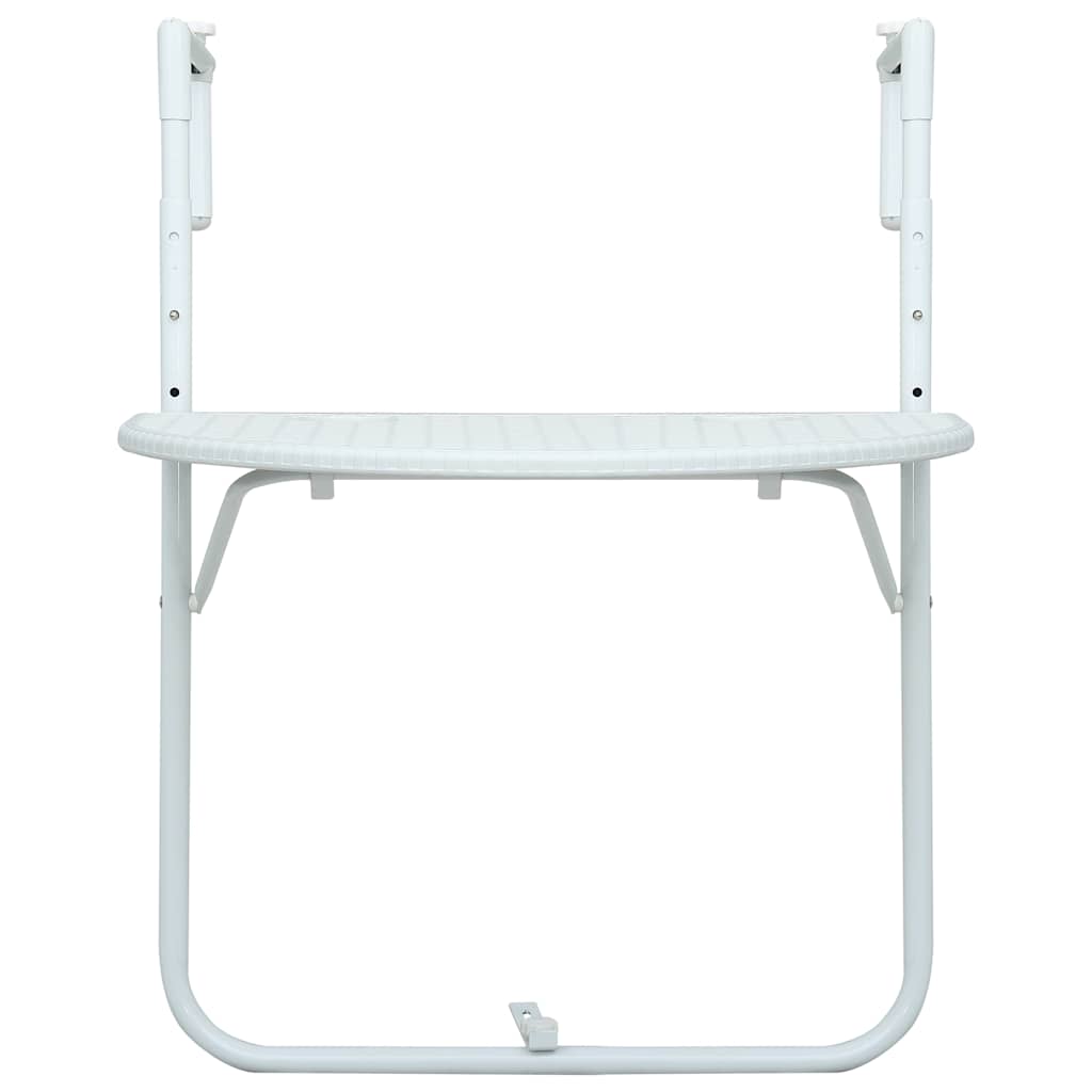 Viseći balkonski stol bijeli 60 x 64 x 83,5 cm plastični