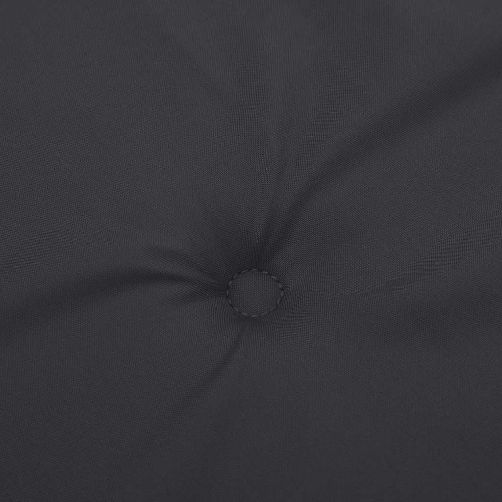 Jastuci za vrtne stolice 2 kom crni 120 x 50 x 3 cm od tkanine